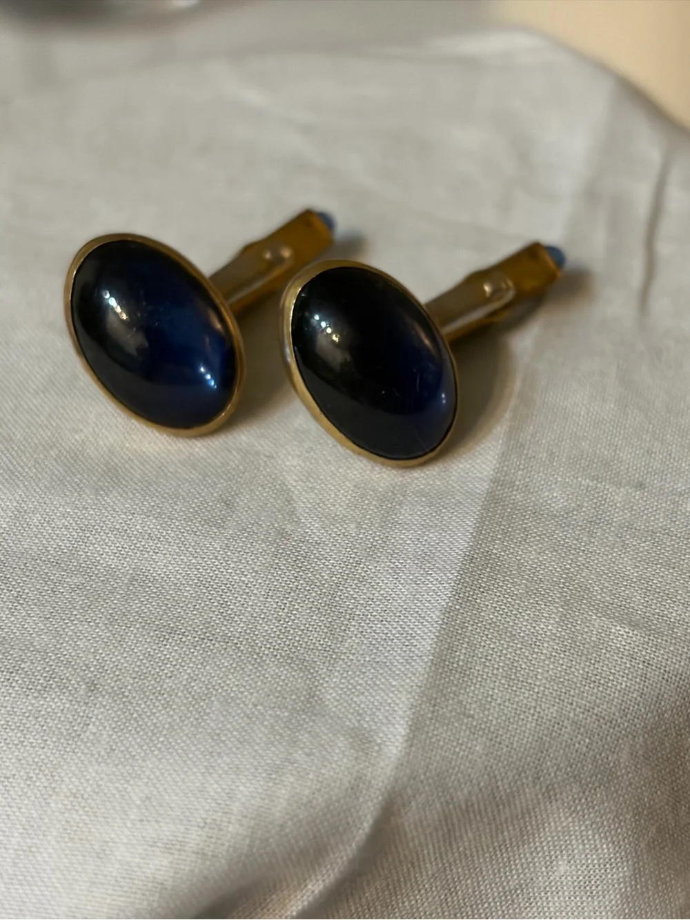 Set of three vintage cuff links